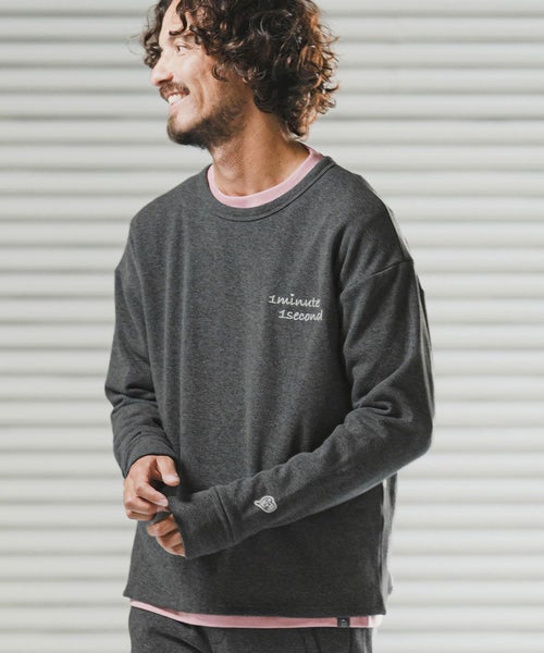 1minute 1second(ワンミニットワンセカンド)】back fleece trainer 