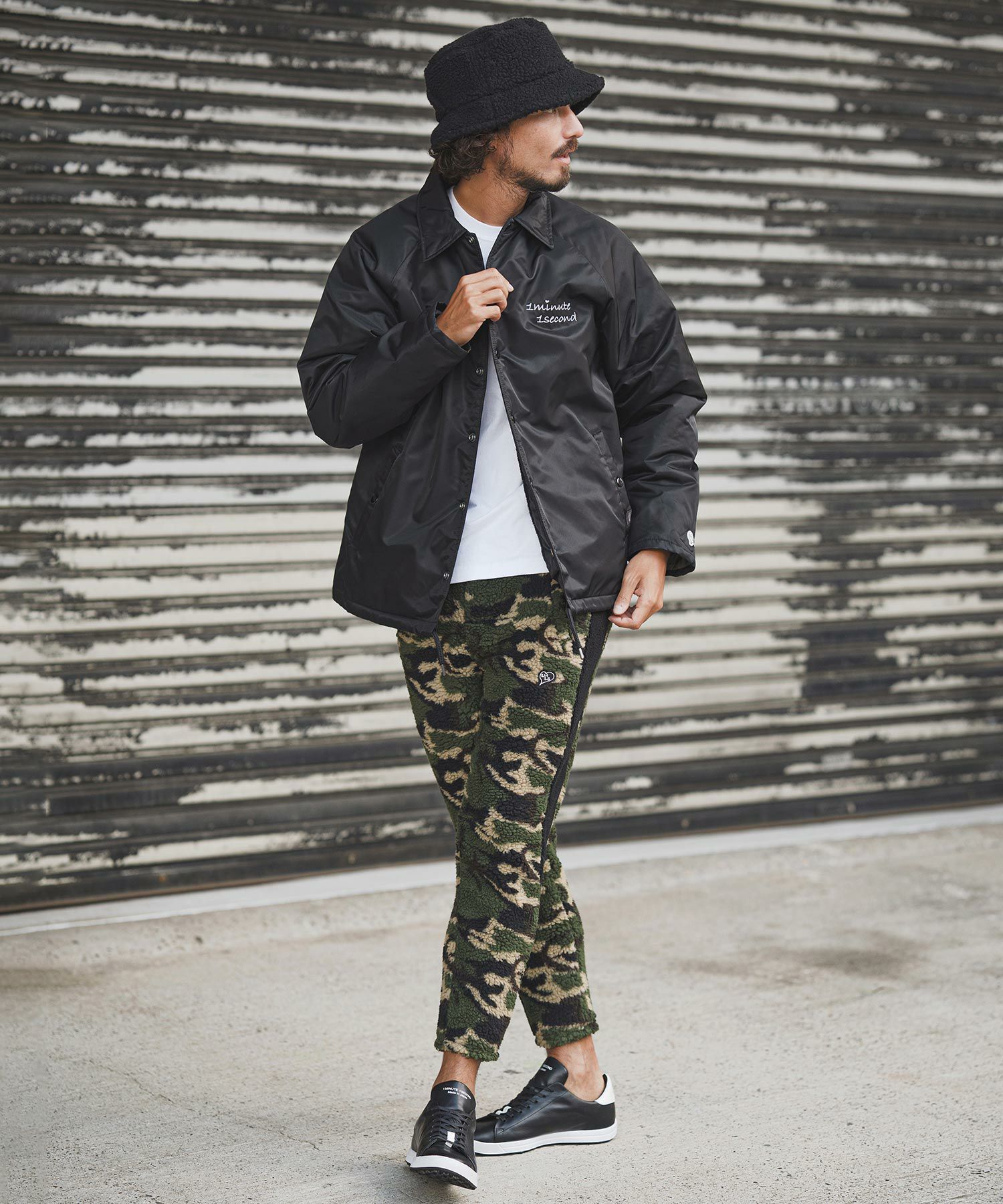 1minute 1second(ワンミニットワンセカンド)】back boa coach jacket