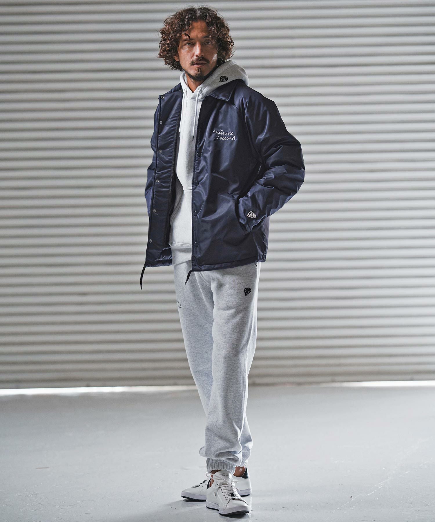 1minute 1second(ワンミニットワンセカンド)】back boa coach jacket