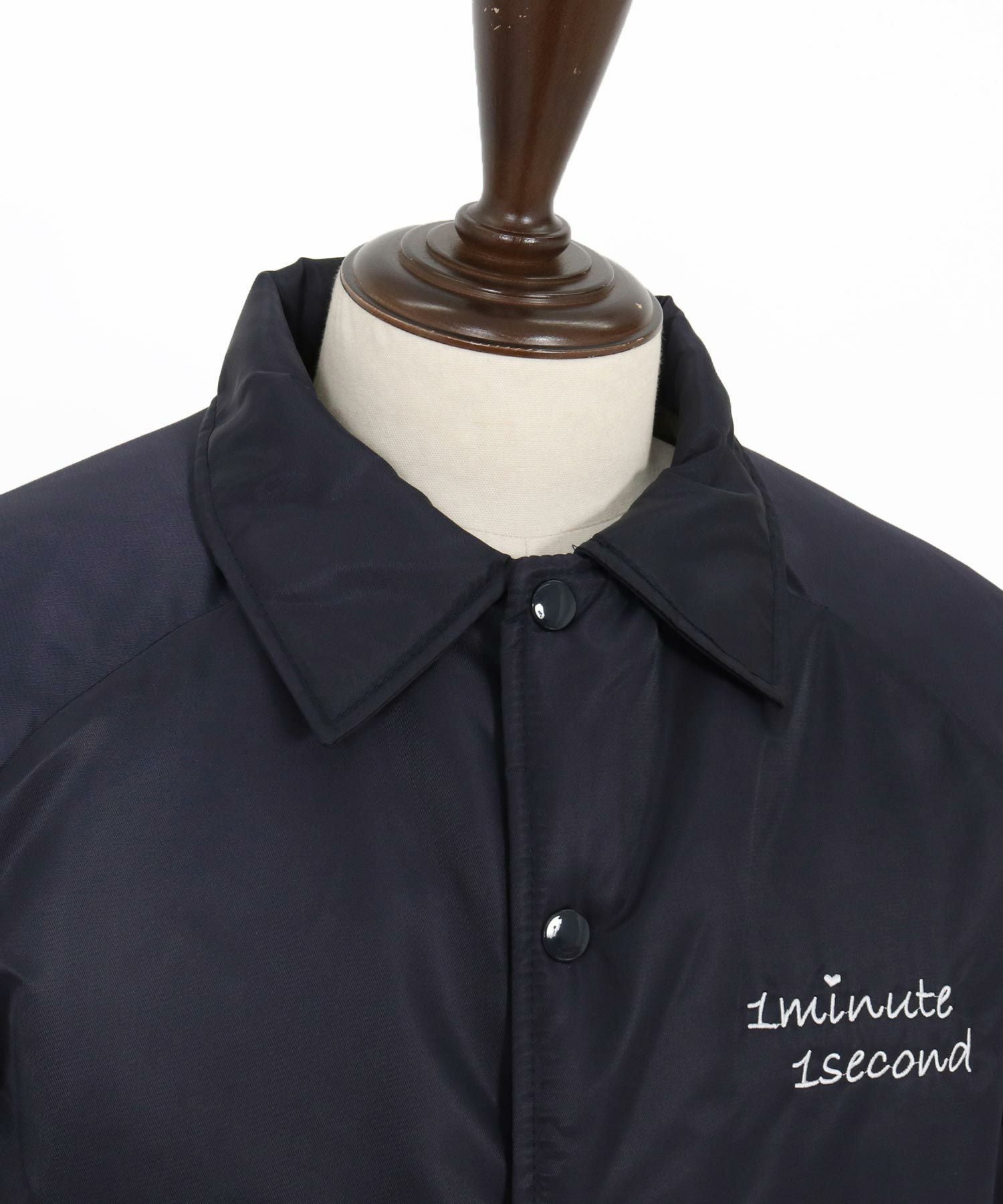 1minute 1second(ワンミニットワンセカンド)】back boa coach jacket