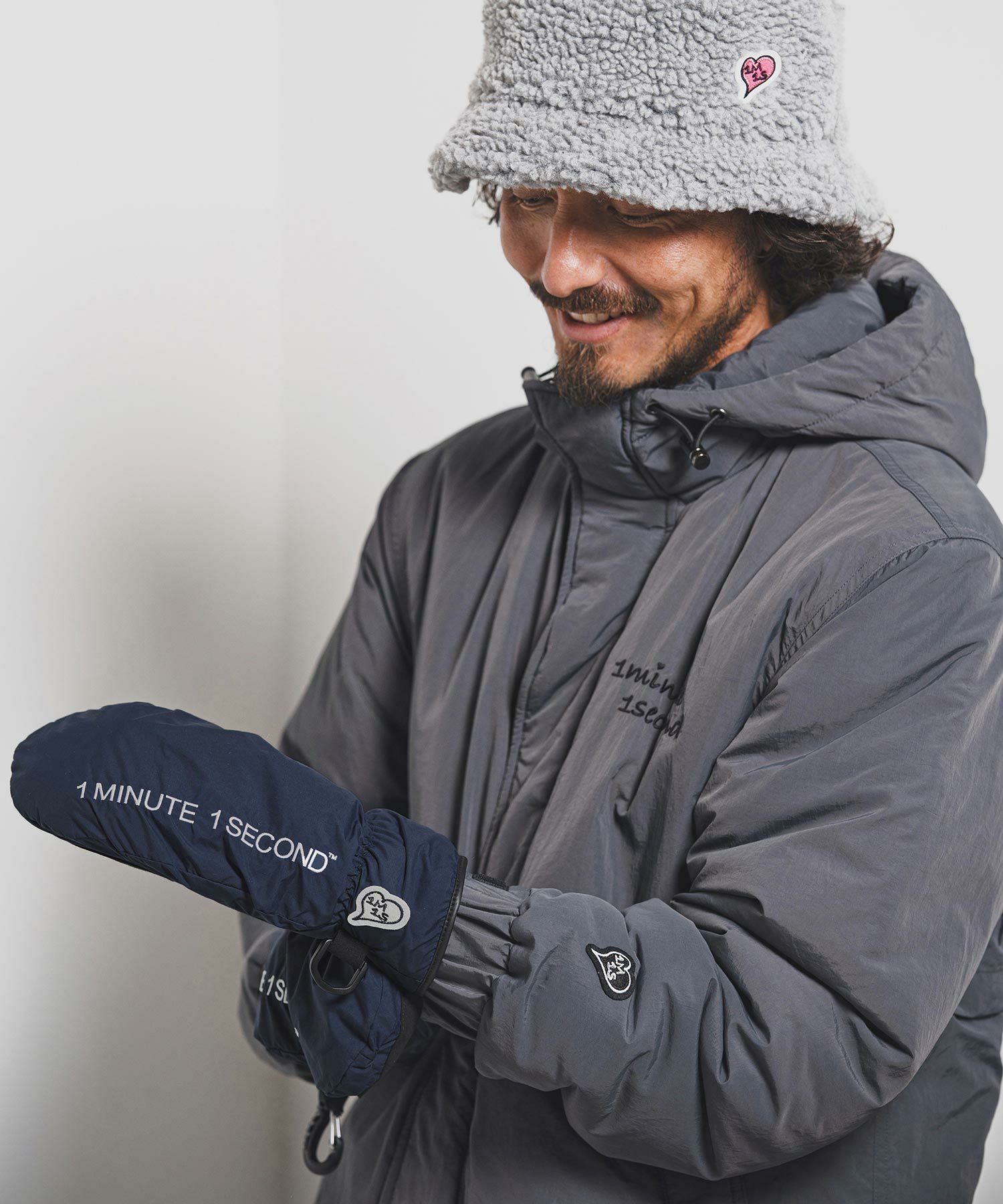 1minute 1second(ワンミニットワンセカンド)】1M1S mitten gloves