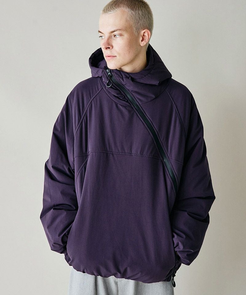 rehacer(レアセル)】Twist Line Shell Jacket 中綿フードブルゾン