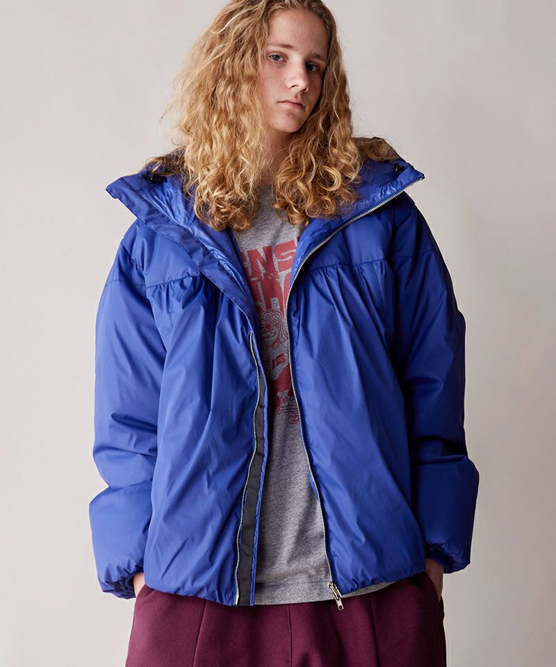rehacer(レアセル)】 Drape Gather Dolman Jacket 中綿入りジャケット