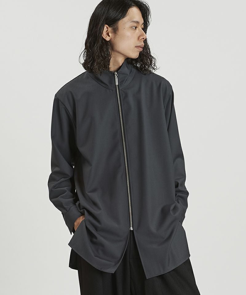30%OFF【NO ID.(ノーアイディー)】 ZIPﾛﾝｸﾞSH シャツ(457006-043S