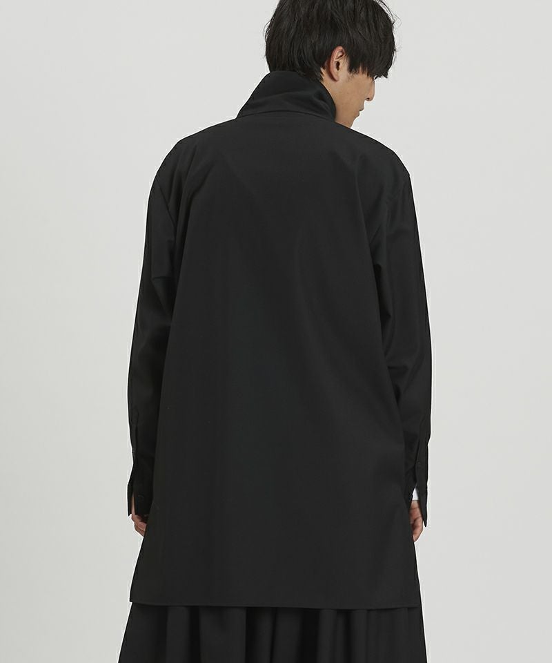 30%OFF【NO ID.(ノーアイディー)】 ZIPﾛﾝｸﾞSH シャツ(457006-043S