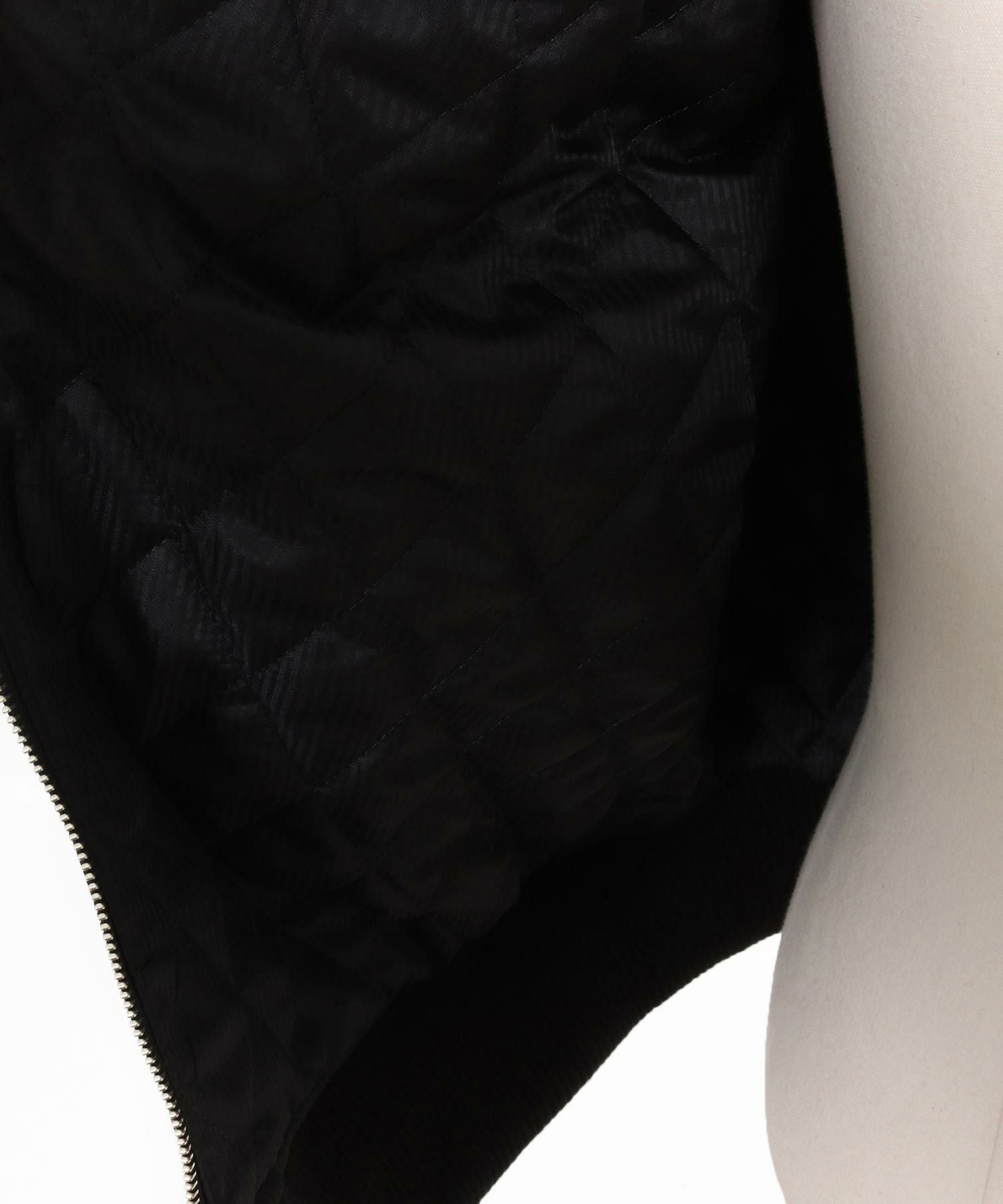 CAMBIO(カンビオ)】ナイロンツイル×レザーMA-1ジャケット | CAMBIO