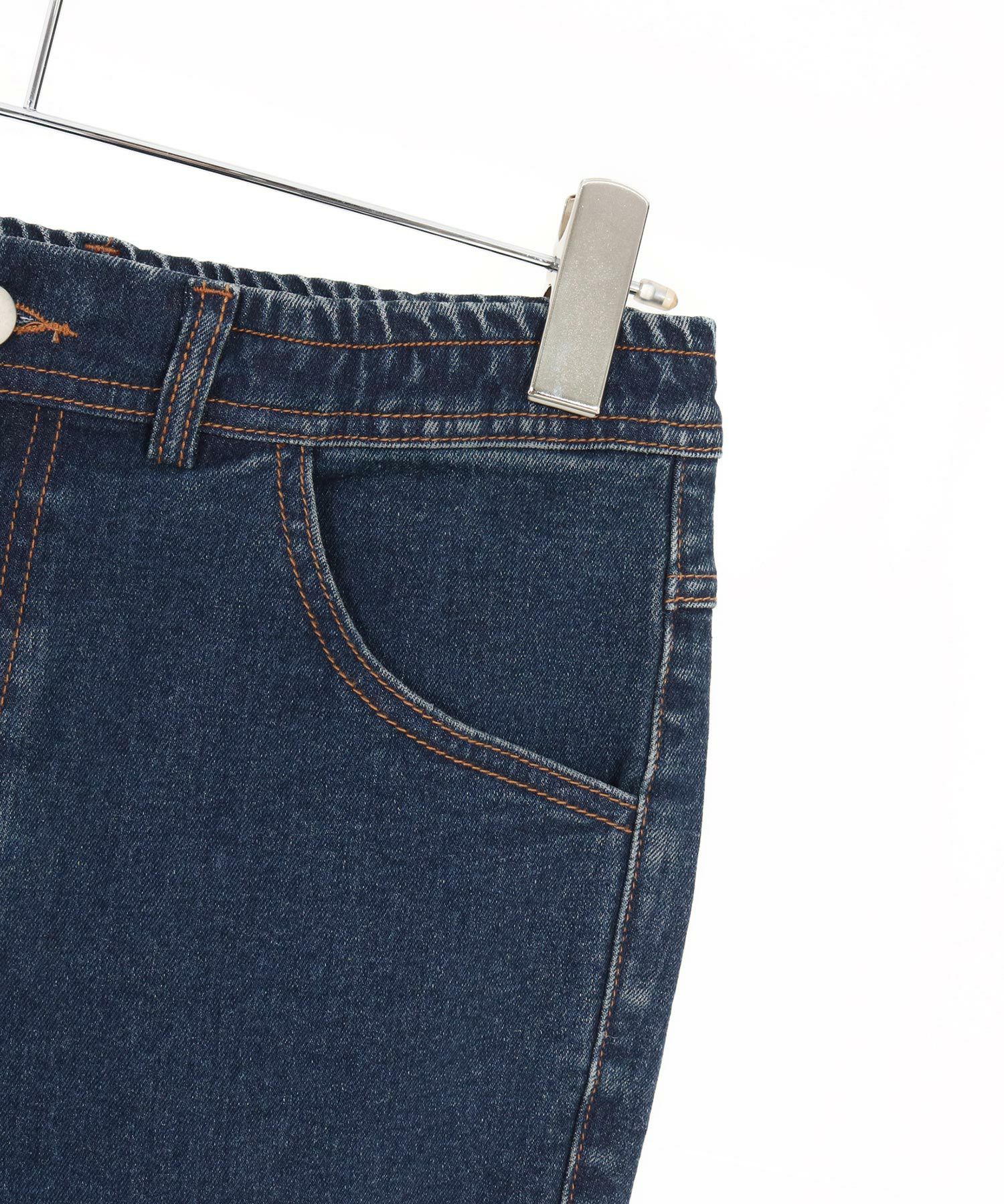 シャンパン CAMBIO(カンビオ)】裾ZIPデニムテーパードパンツ(HLCM0221) | CAMBIO