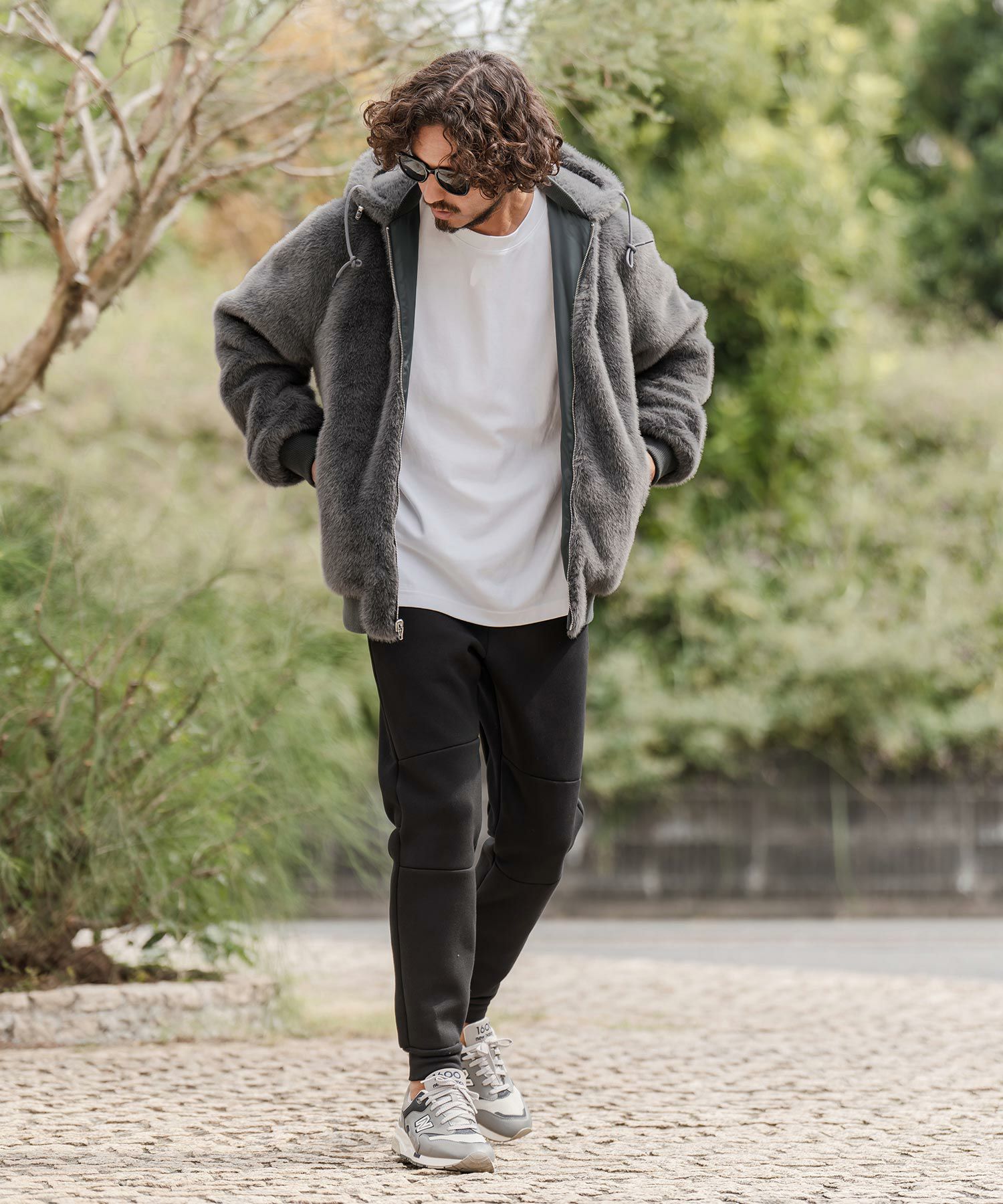 CAMBIO(カンビオ)】リバーシブルエコファーナイロンブルゾン | CAMBIO