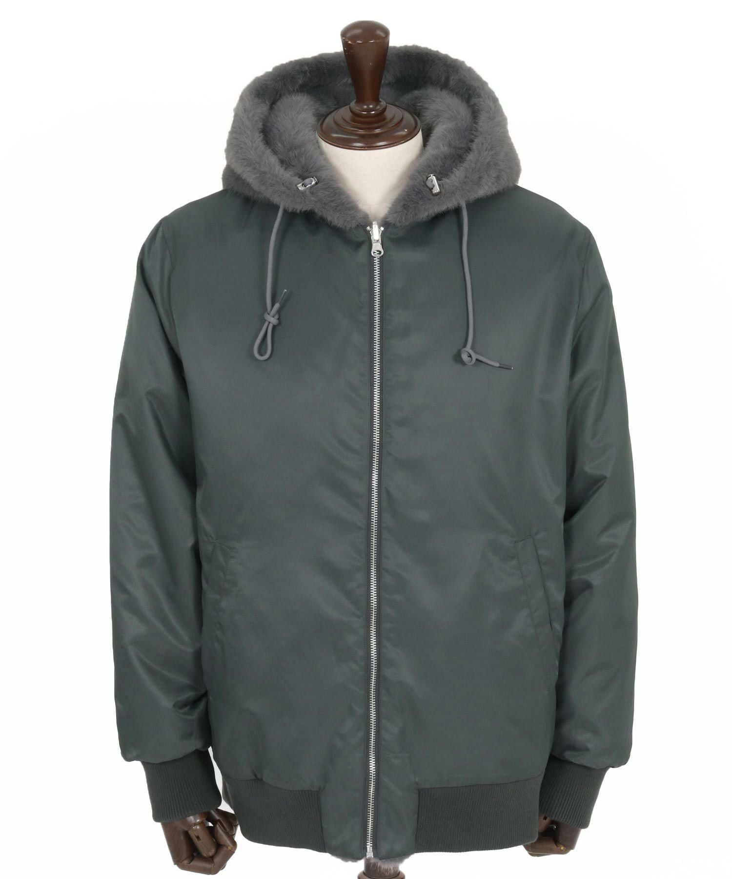 CAMBIO(カンビオ)】リバーシブルエコファーナイロンブルゾン | CAMBIO