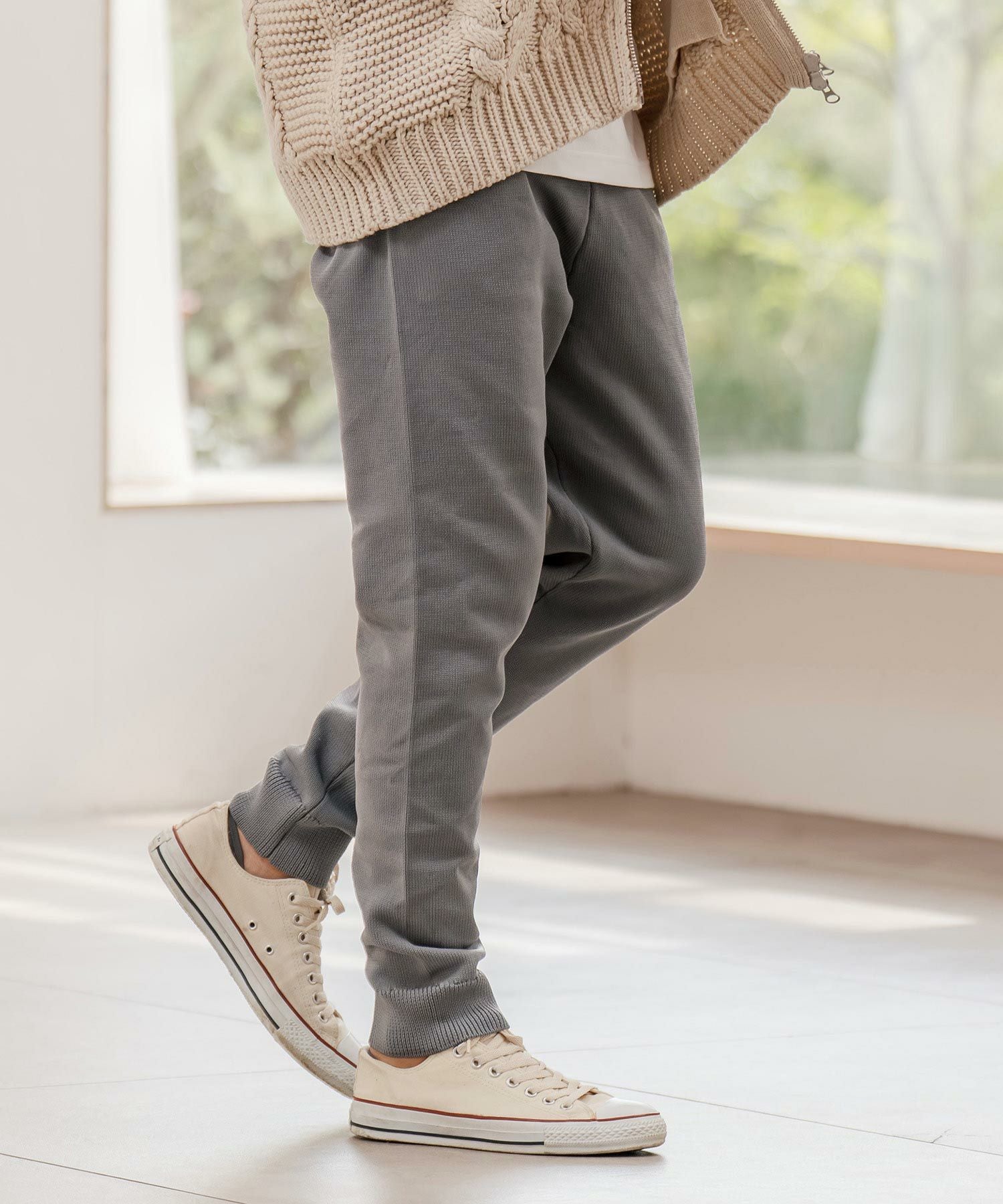 CAMBIO(カンビオ)】Airy Knit Tight Fit Pants ニットパンツ(A55125cmb