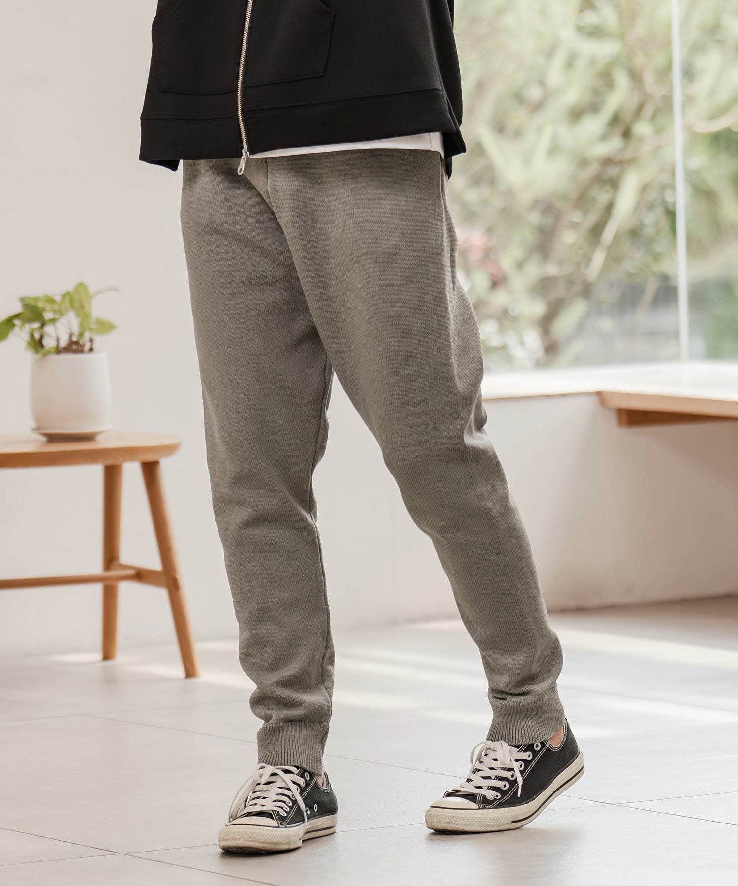 CAMBIO(カンビオ)】Airy Knit Tight Fit Pants ニットパンツ(A55125cmb