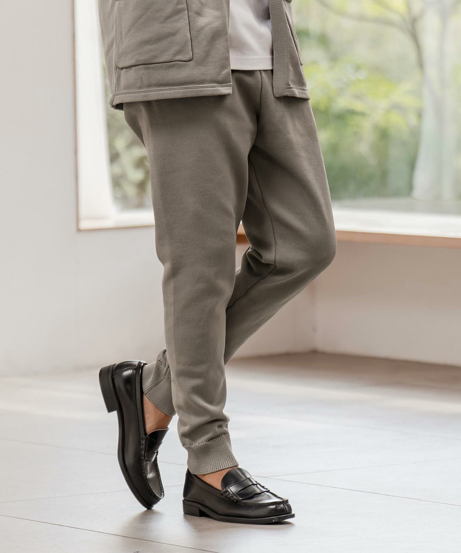 CAMBIO(カンビオ)】Airy Knit Tight Fit Pants ニットパンツ(A55125cmb