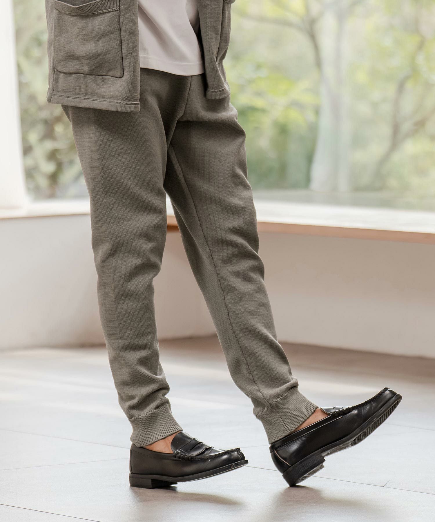 CAMBIO(カンビオ)】Airy Knit Tight Fit Pants ニットパンツ(A55125cmb