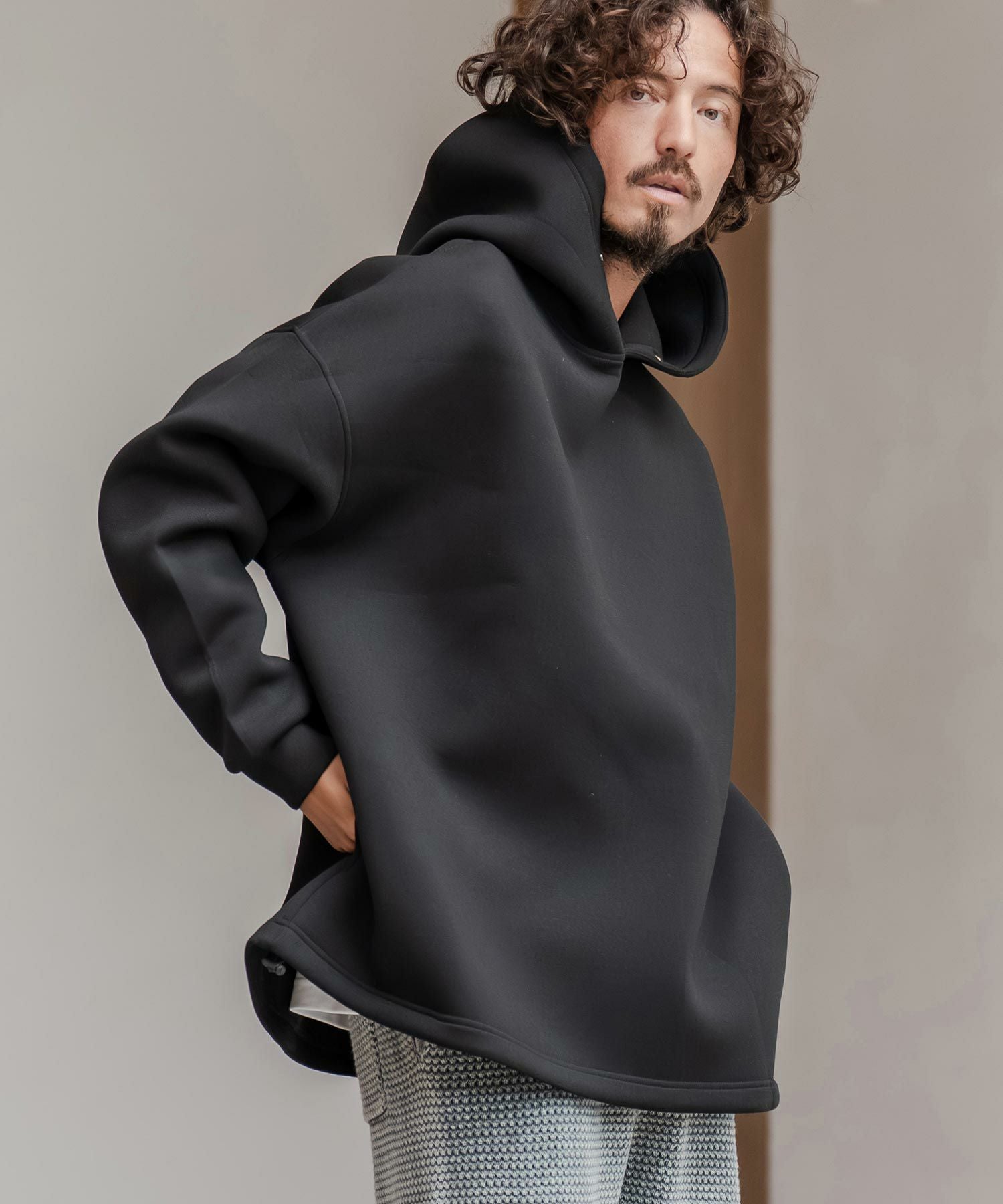 CAMBIO(カンビオ)】ルーズシルエットキルティングボンバーブルゾン