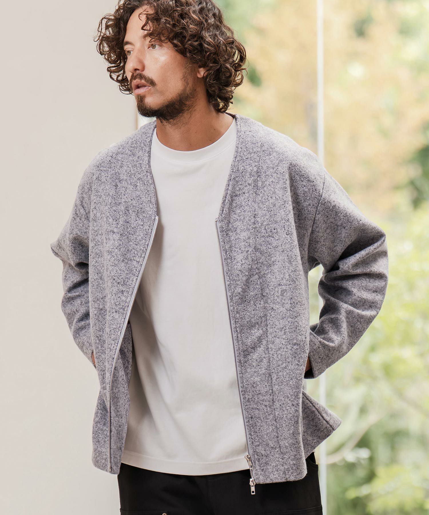 カーディガン　専用 60%OFF【CAMBIO(カンビオ)】メランジダメージカーディガン | CAMBIO