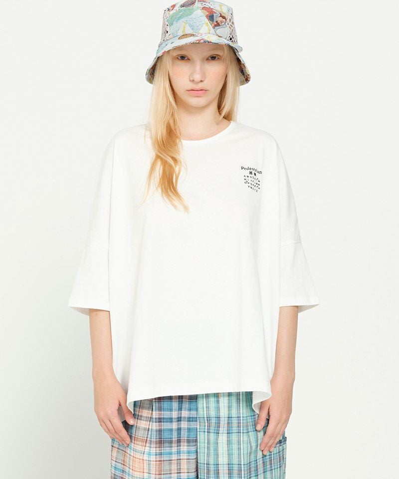 STOF(ストフ)】TRIBE EMBROI BIG TEE ワイドTシャツ(SF26SS-17