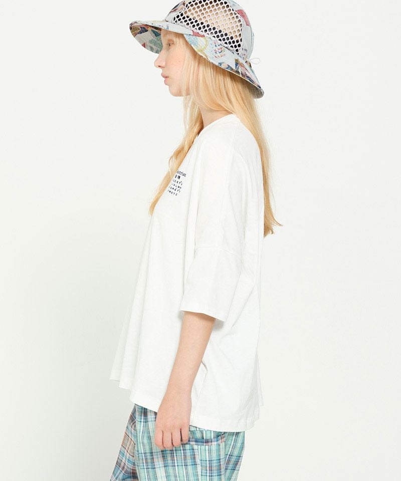 STOF(ストフ)】TRIBE EMBROI BIG TEE ワイドTシャツ(SF26SS-17