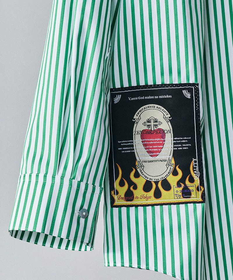 TENDER PERSON(テンダーパーソン)】STRIPE DRESS SHIRT ストライプ