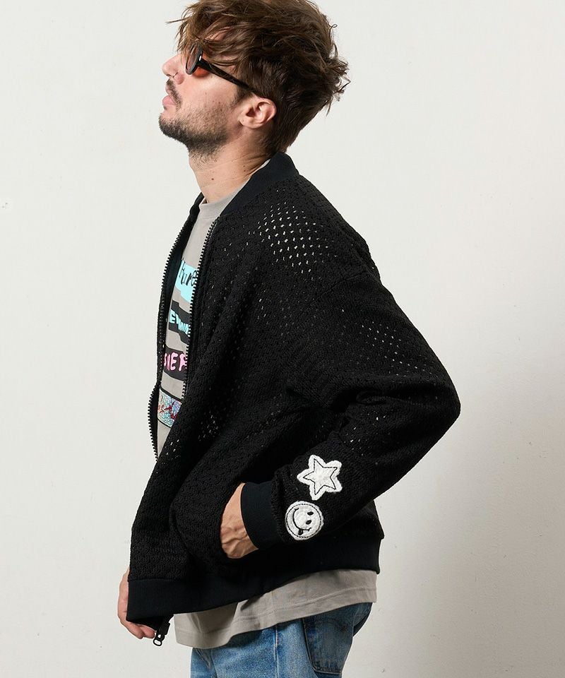 トップス 808 STUD MUFFIN(スタッドマフィン)】コットンラッセルメッシュ ハンド