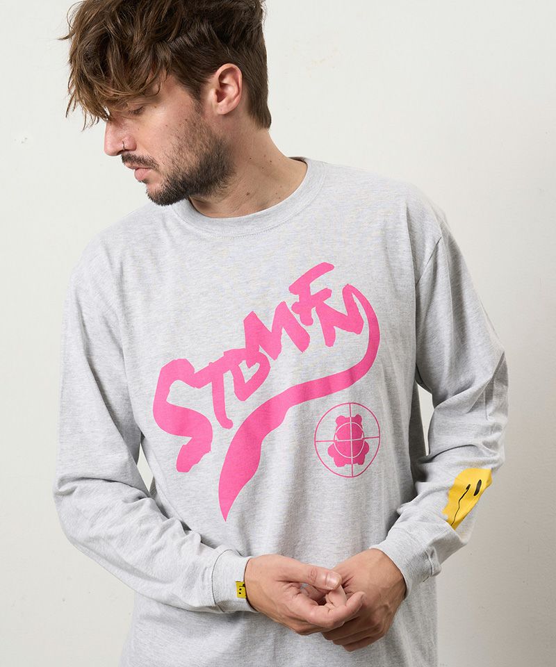 STUD MUFFIN(スタッドマフィン)】5.6ozコットン天竺 ウェービーロゴ