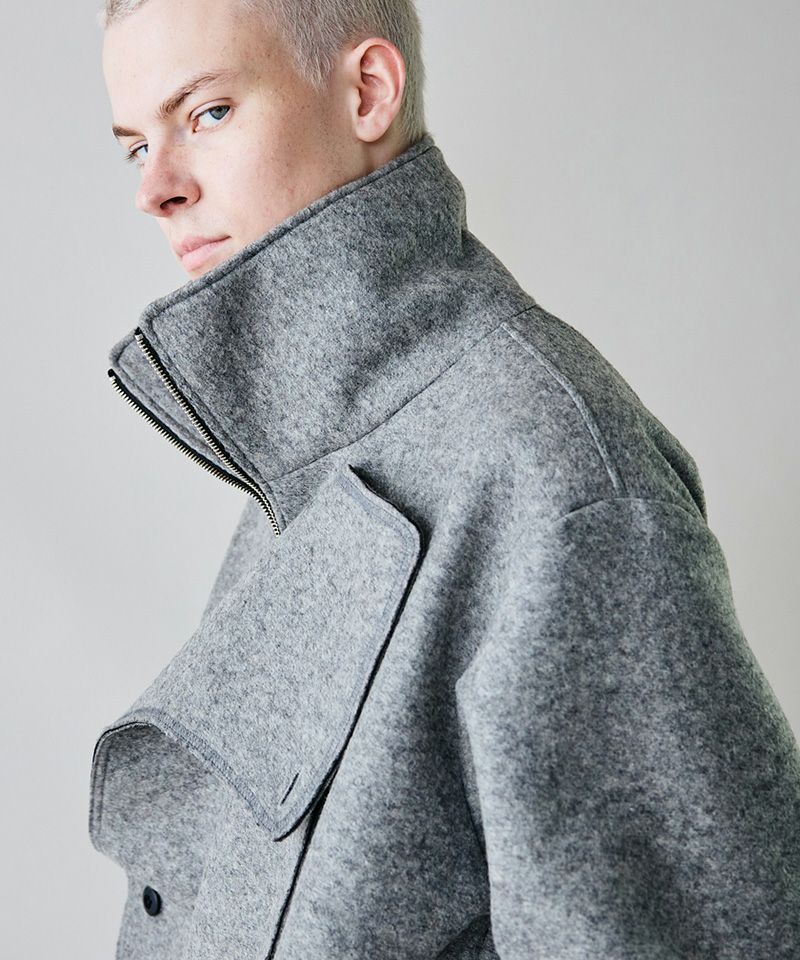 50%OFF【rehacer(レアセル)】Wave Melton Jacket メルトンジャケット