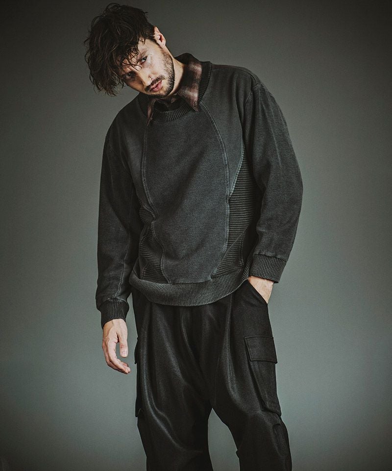 50%OFF【NO ID.(ノーアイディー)】ﾁｪﾝｼﾞﾝｸﾞﾆｯﾄBIG-PO プルオーバー