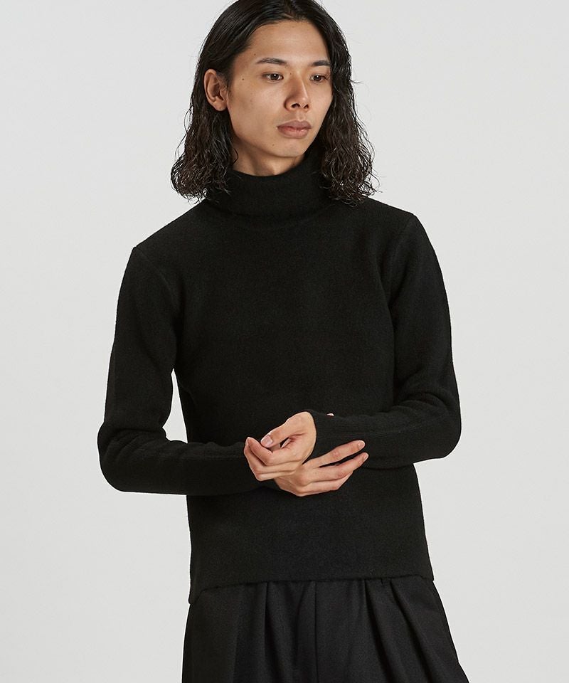 30%OFF【NO ID.(ノーアイディー)】ｼﾞｬｶｰﾄﾞﾆｯﾄﾀｰﾄﾙﾈｯｸPO プルオーバー