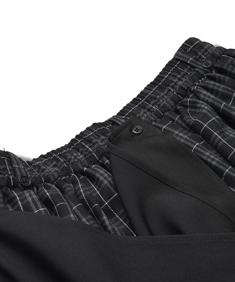 30%OFF【NO ID.(ノーアイディー)】ｷﾞｬｻﾞｰﾊﾞｷﾞｰﾄﾞﾚｰﾌﾟﾄﾗｳｻﾞｰｽﾞ パンツ