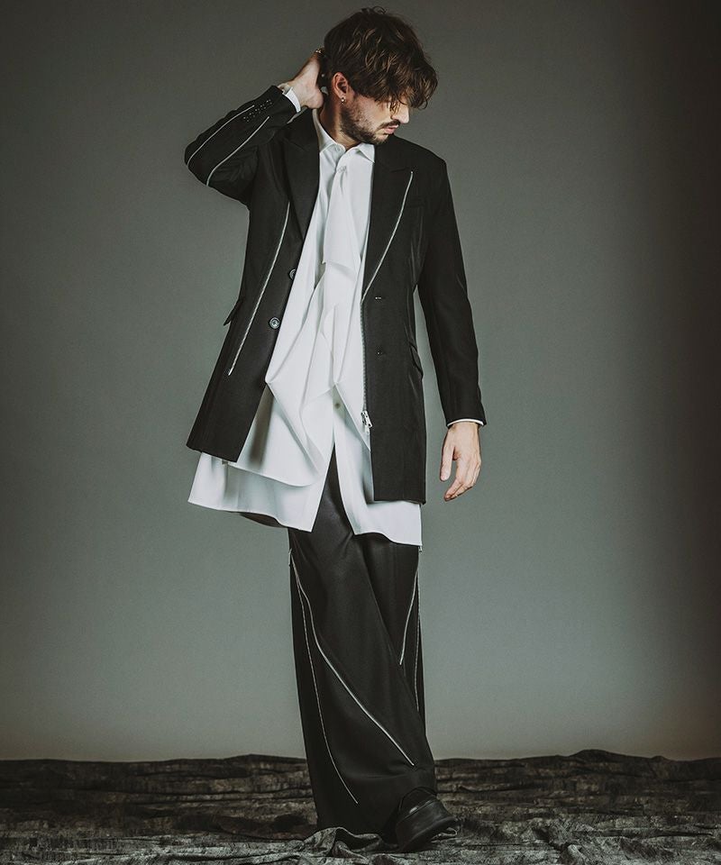 シグナル 60%OFF【NO ID.(ノーアイディー)】ｼﾝｾﾃｨｯｸﾚｻﾞｰBIGｶｰｺｰﾄ(855006-838C