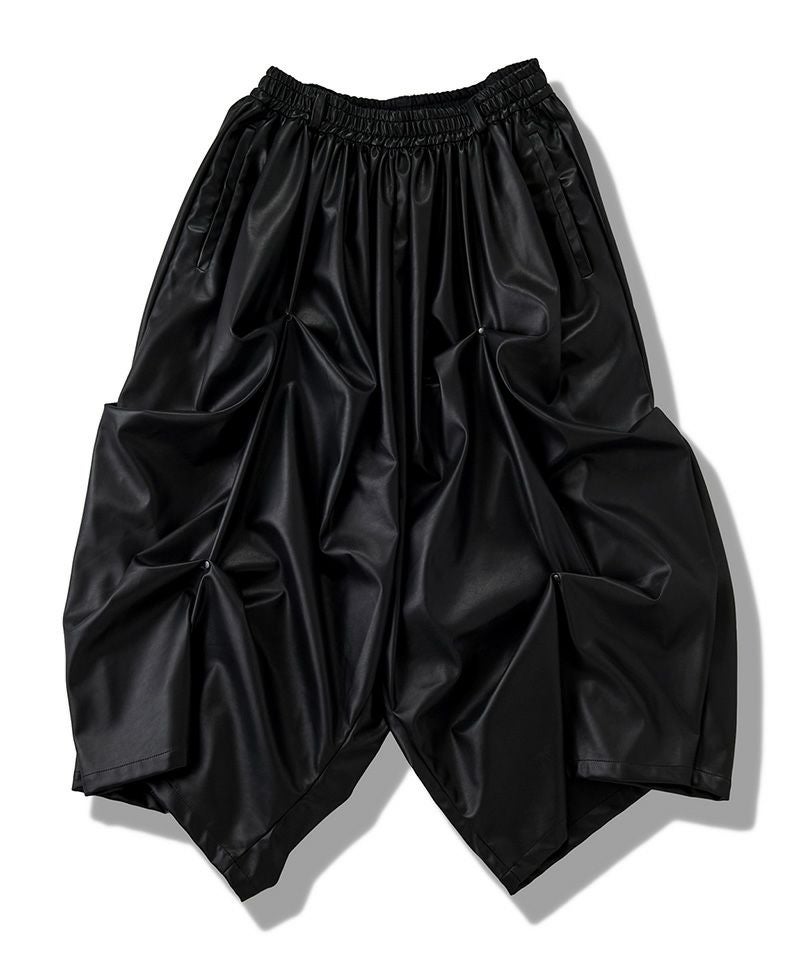 30%OFF【NO ID.(ノーアイディー)】ｼﾝｾﾃｨｯｸﾚｻﾞｰﾘﾍﾞｯﾄﾄﾗｳｻﾞｰｽﾞ パンツ