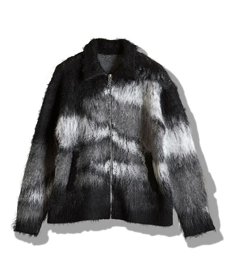 NO ID ノーアイディ シャギーニットビッグジャケット 847010-509K ブラック ONE 50%OFF【NO ID.(ノーアイディー)】ｼｬｷﾞｰｼﾞｬｶｰﾄﾞﾆｯﾄBLZ ブルゾン(857010