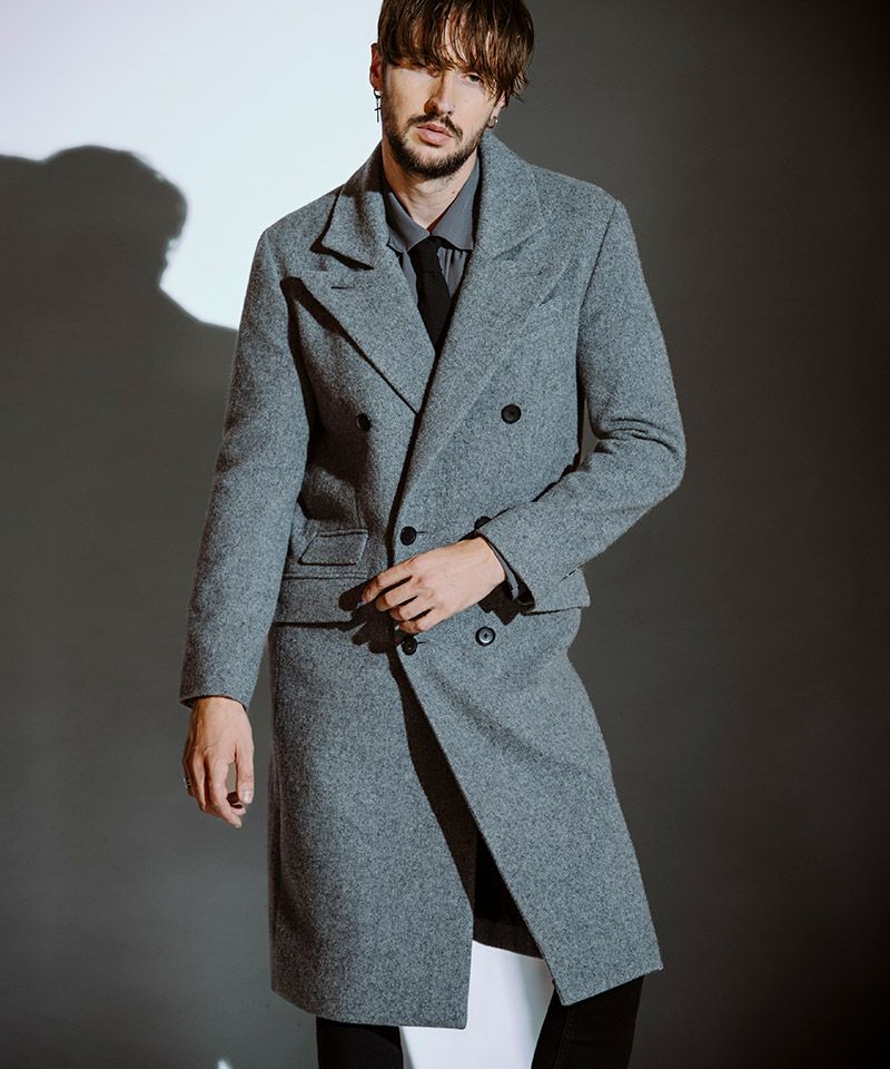 NO ID.(ノーアイディー)】ｳｰﾙﾓｯｻｰﾛﾝｸﾞﾁｪｽﾀｰｺｰﾄ(857225-309C) | CAMBIO