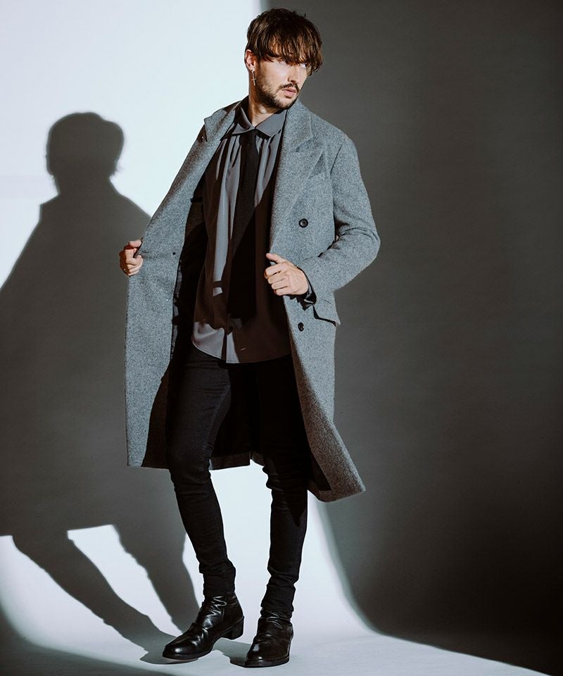 NO ID.(ノーアイディー)】ｳｰﾙﾓｯｻｰﾛﾝｸﾞﾁｪｽﾀｰｺｰﾄ(857225-309C) | CAMBIO