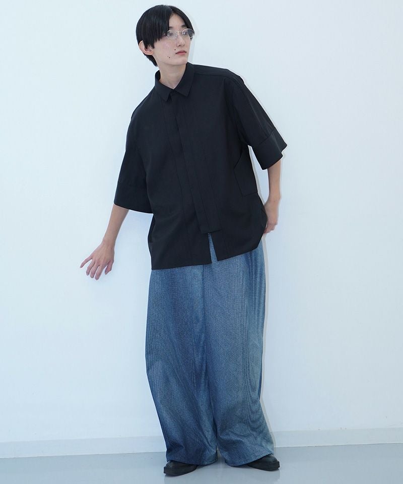 HATRA(ハトラ)】Tri Front Shirt ハーフスリーブシャツ(SH02-26ss 