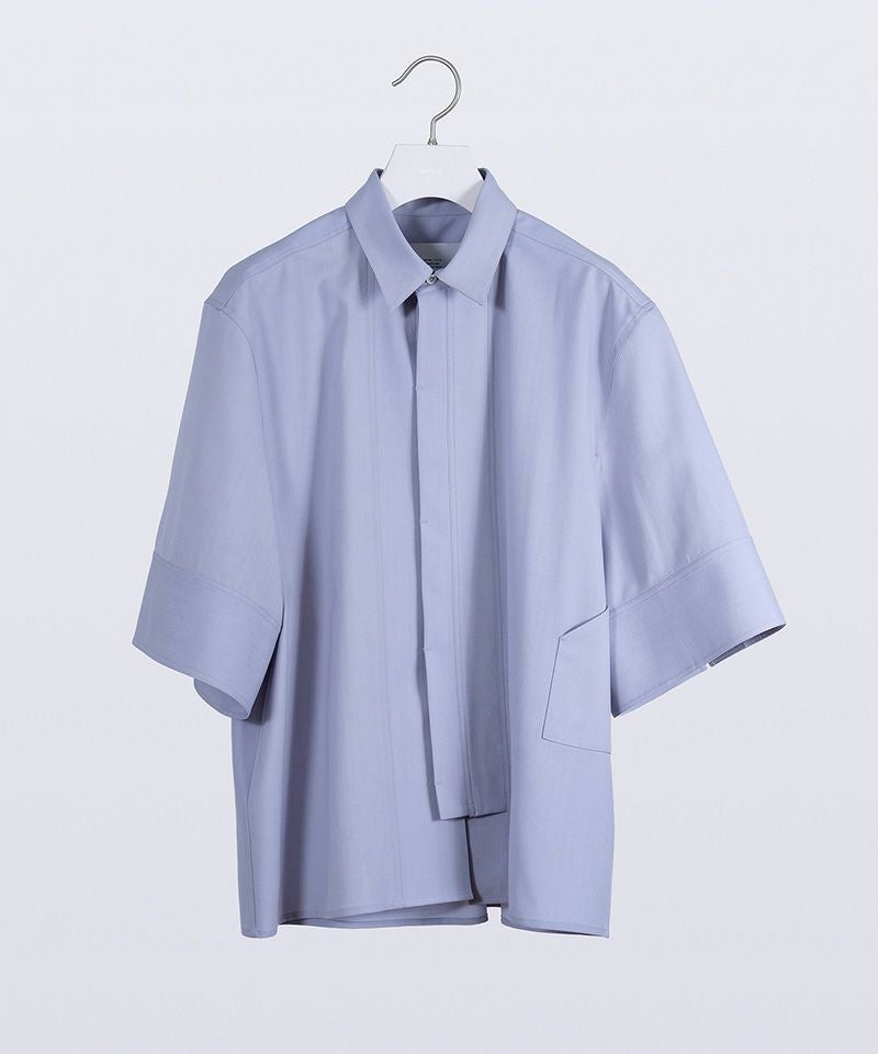 HATRA(ハトラ)】Tri Front Shirt ハーフスリーブシャツ(SH02-26ss