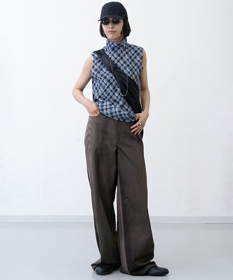 417u*ハトラ hatra コットン リネン 巻き ワイド パンツ. HATRA(ハトラ)】Mirage Bleach Denim ワイドデニムパンツ(BT07-26ss