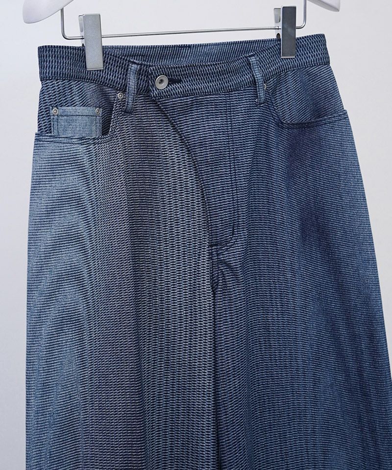 HATRA(ハトラ)】Mirage Bleach Denim ワイドデニムパンツ(BT07-26ss HATRA(ハトラ)】Mirage Bleach Denim ワイドデニムパンツ(BT07-26ss