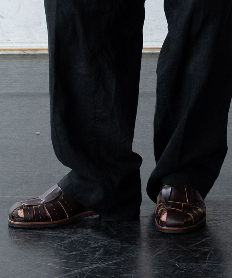 EGOTRIPING/エゴトリッピング レザーサンダル黒ブラックSIZE9/27 EGO TRIPPING(エゴトリッピング)】GURKHA SANDALS グルカサンダル
