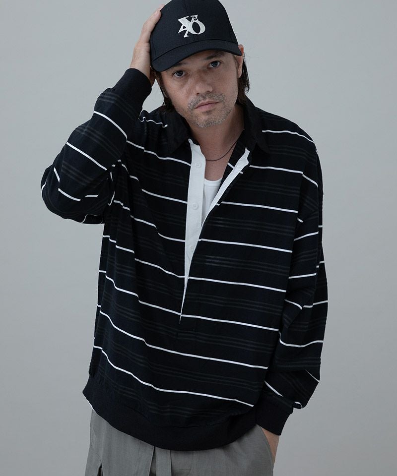 04：BKボーダー×WHテープ