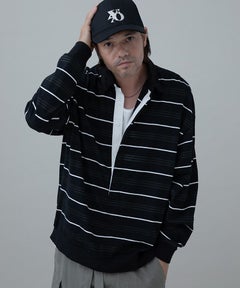 04：BKボーダー×WHテープ