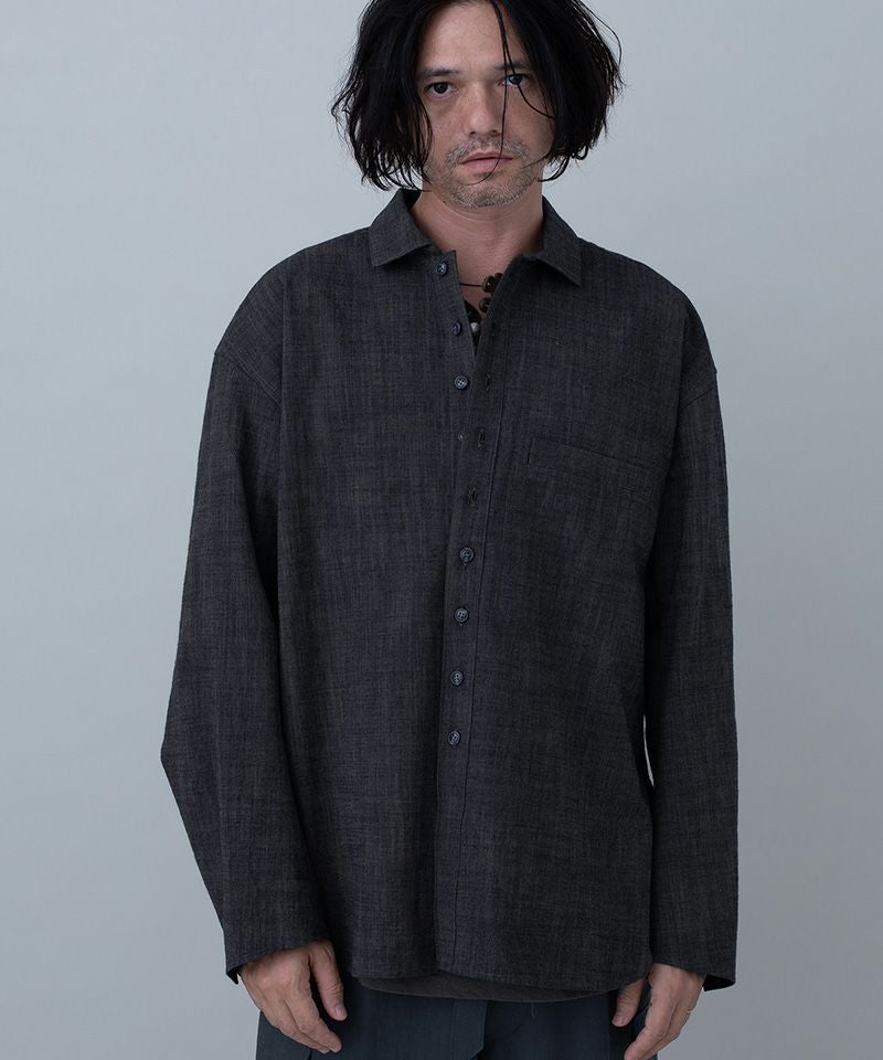 美品EGO TRIPPING エゴトリッピング / ウールシーピーオーシャツ EGO TRIPPING(エゴトリッピング)】GERMANSHIRT シャツ(616601