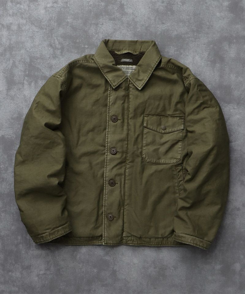 FIDELITY(フィデリティ)】OVER DYE A2 DECK JACKET デッキジャケット