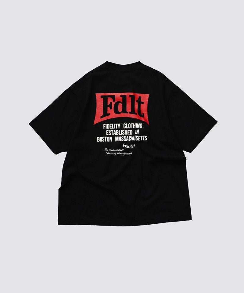 FIDELITY(フィデリティ)】DEFORMATION BOX LOGO TUBE TEE Tシャツ