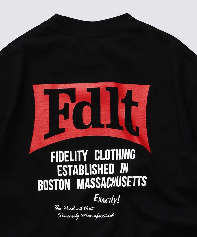 FIDELITY(フィデリティ)】DEFORMATION BOX LOGO TUBE TEE Tシャツ