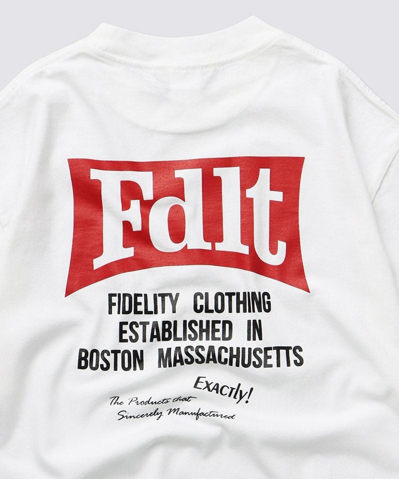 FIDELITY(フィデリティ)】DEFORMATION BOX LOGO TUBE TEE Tシャツ