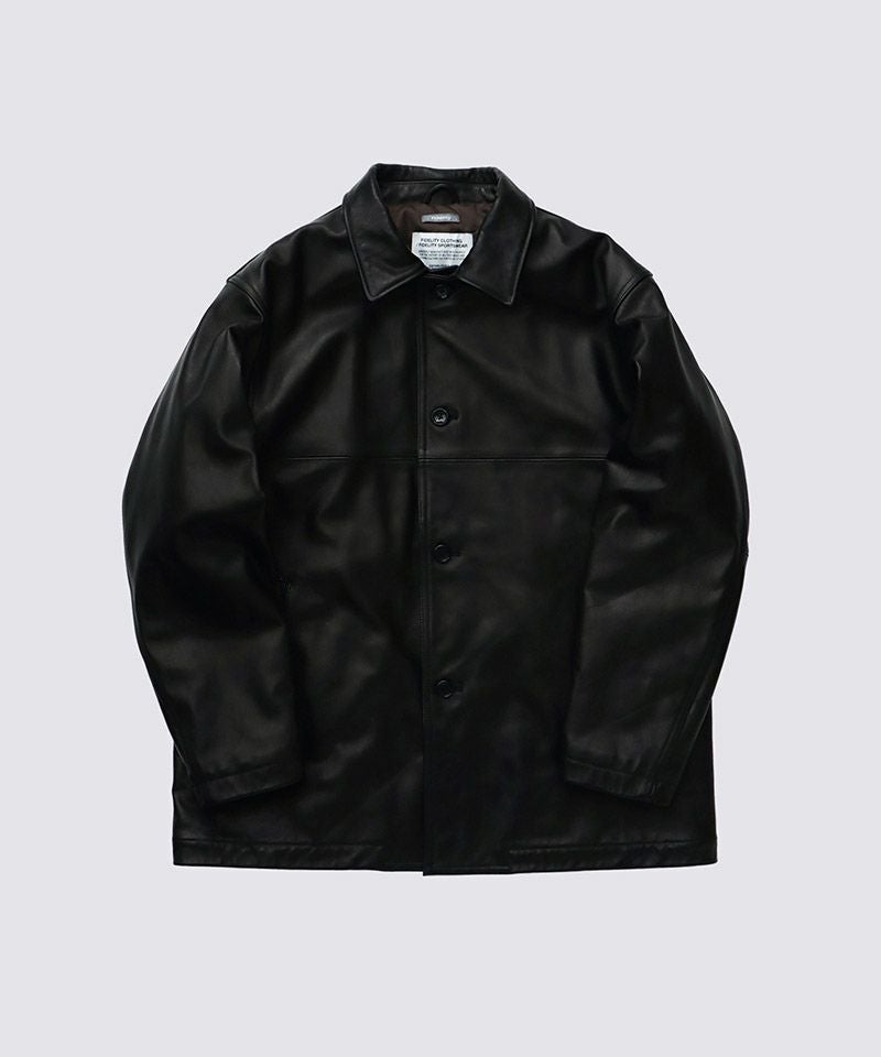 FIDELITY(フィデリティ)】COW LEATHER CAR COAT レザーコート(25775008