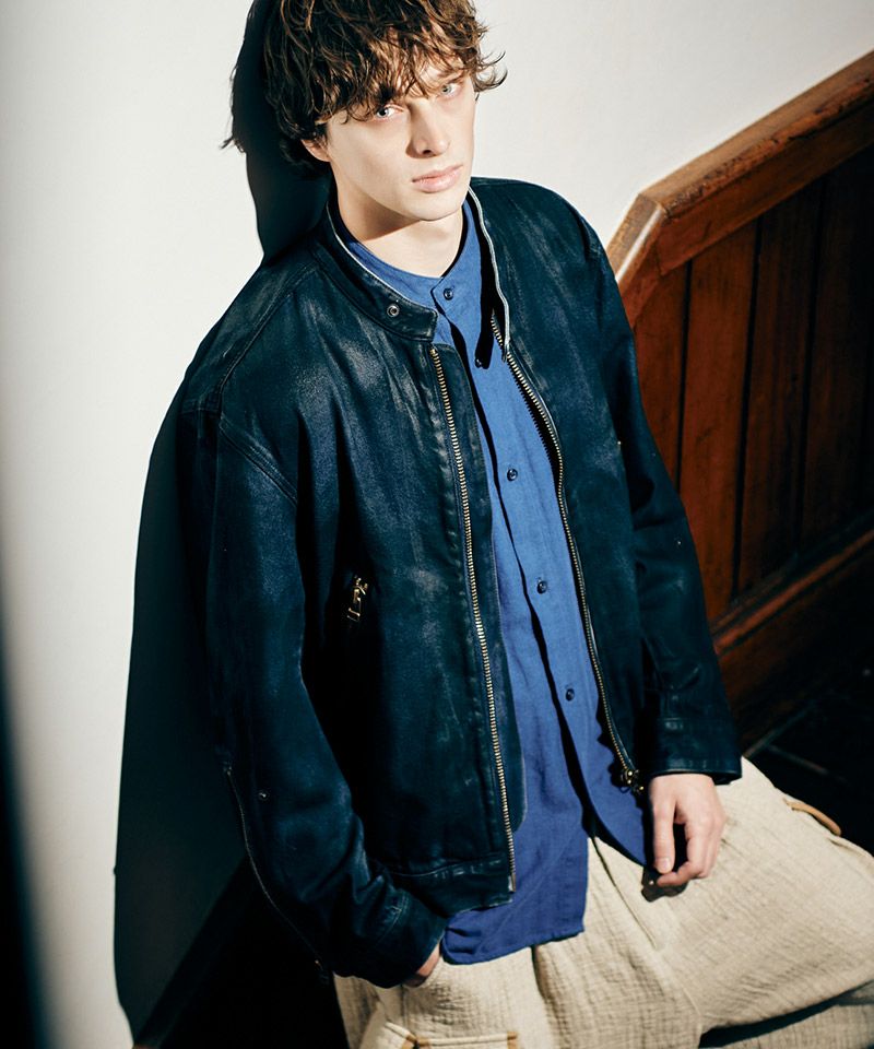 glamb(グラム)】Denim Riders Jacket デニムライダースジャケット