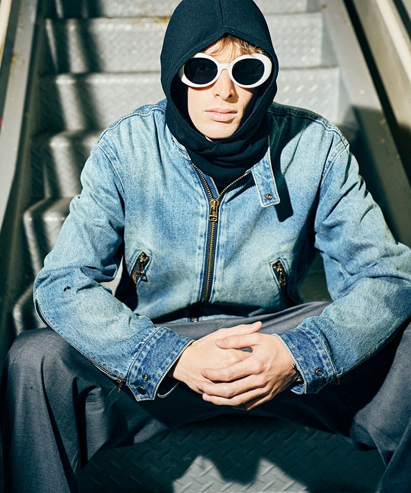 glamb 2016AW デニムライダースジャケットGB16AT/JKT03 GB0126/JKT03 : Denim Riders Jacket / Denim Riders Jacket | glamb