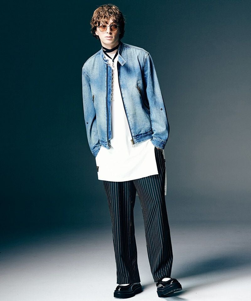glamb(グラム)】Denim Riders Jacket デニムライダースジャケット