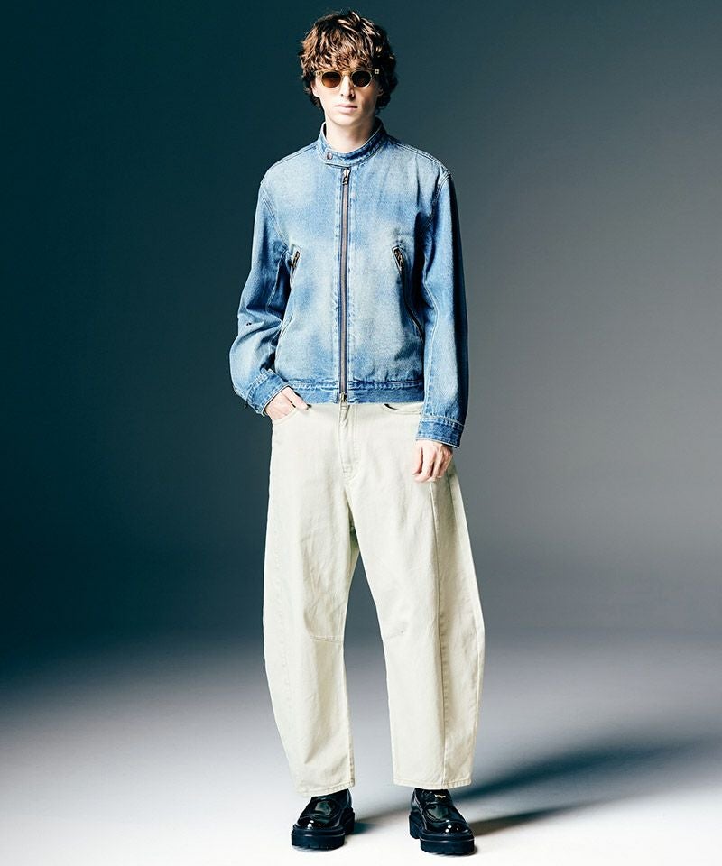 glamb(グラム)】Denim Riders Jacket デニムライダースジャケット